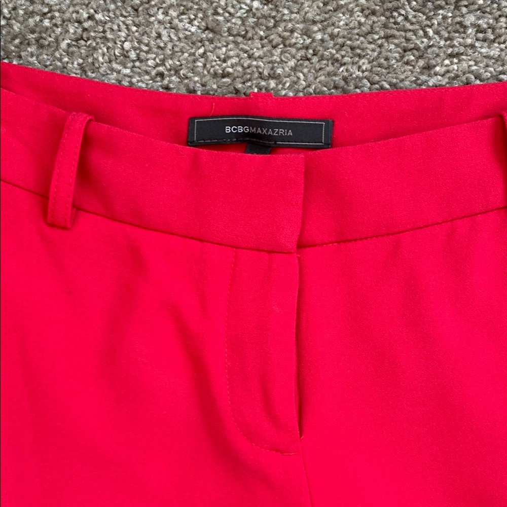 BCBGMAXAZRIA Women's Red Pants